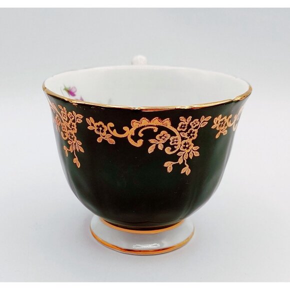 Aynsley England Emerald Violet Tea Cup And Saucer 2917 - Picture 10 of 12